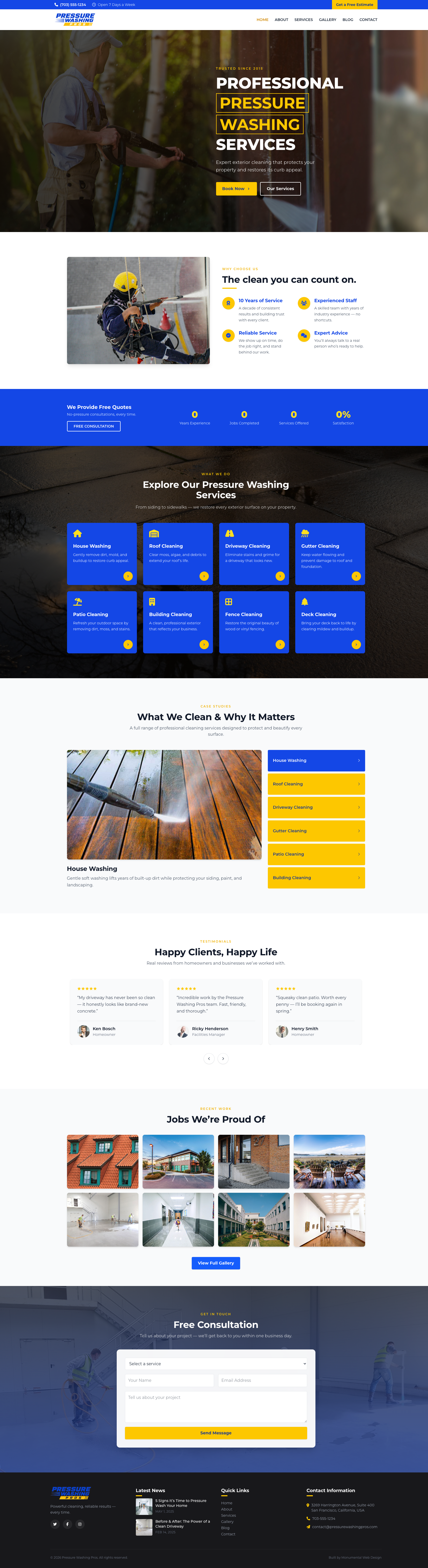 Pressure Washing design preview